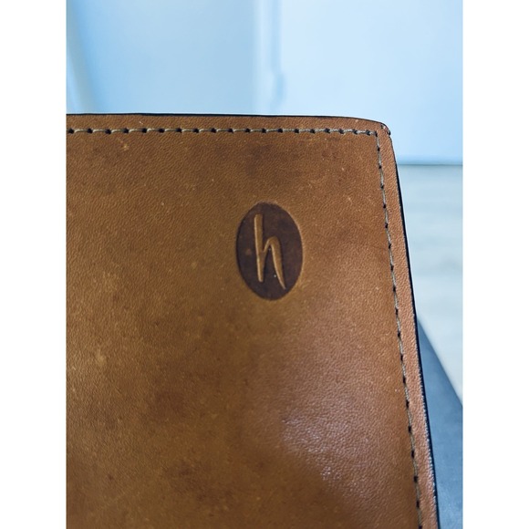 Hartmann Brown Leather Portfolio Organizer Notebook Zofran Pharmaceutical Rep